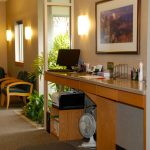 Consultation area in oral surgeons office